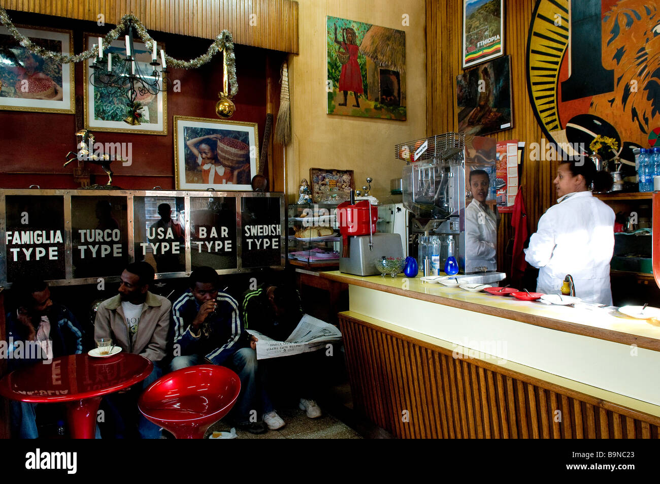 Ethiopia coffee bar hi-res stock photography and images - Alamy