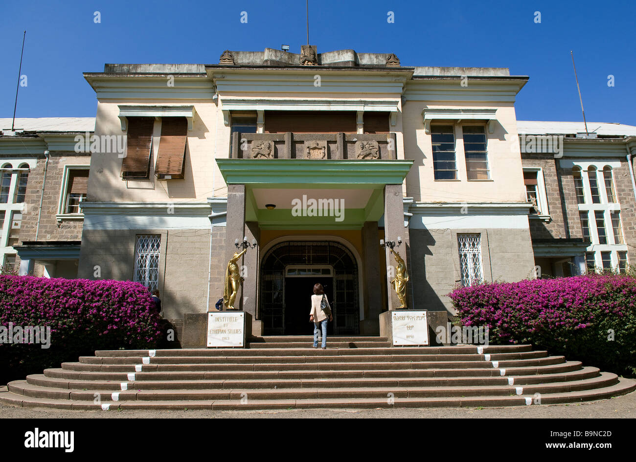Ethiopia, Addis Ababa, the Ethnographic Museum in the former palace of Emperor Haile Selassie Stock Photo