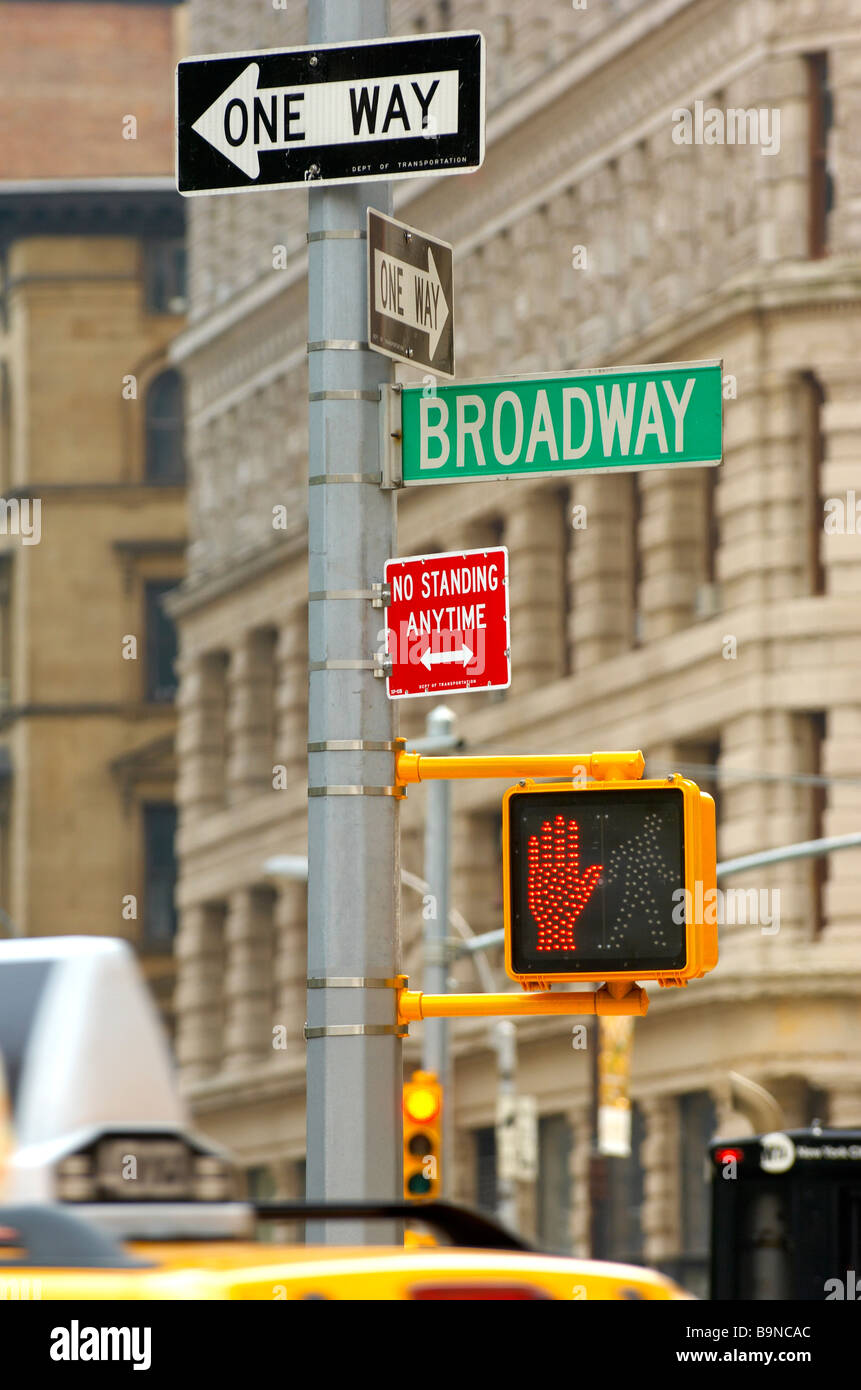 Broadway New York City Stock Photo