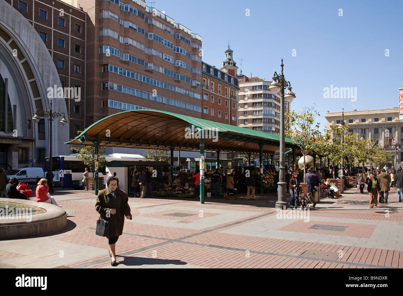 Plaza de España Valladolid Castilla Leon España Plaza of Sapin Valladolid Castilla Leon Spain Stock Photo
