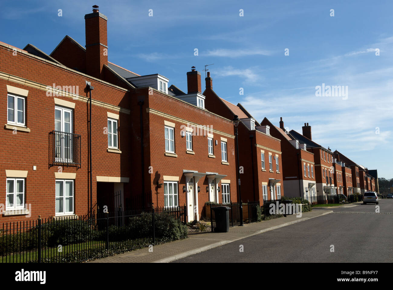 Residential street, on the newly built Ravenswood Estate, Ipswich