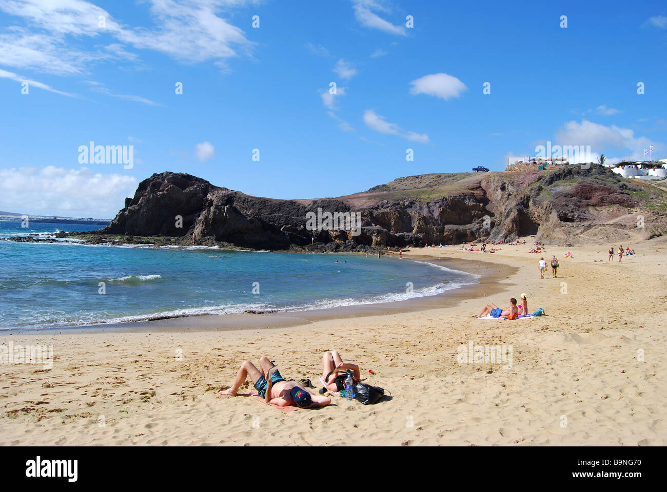 Playa de Papagayo, Papagayo, Lanzarote, Canary Islands, Spain Stock Photo