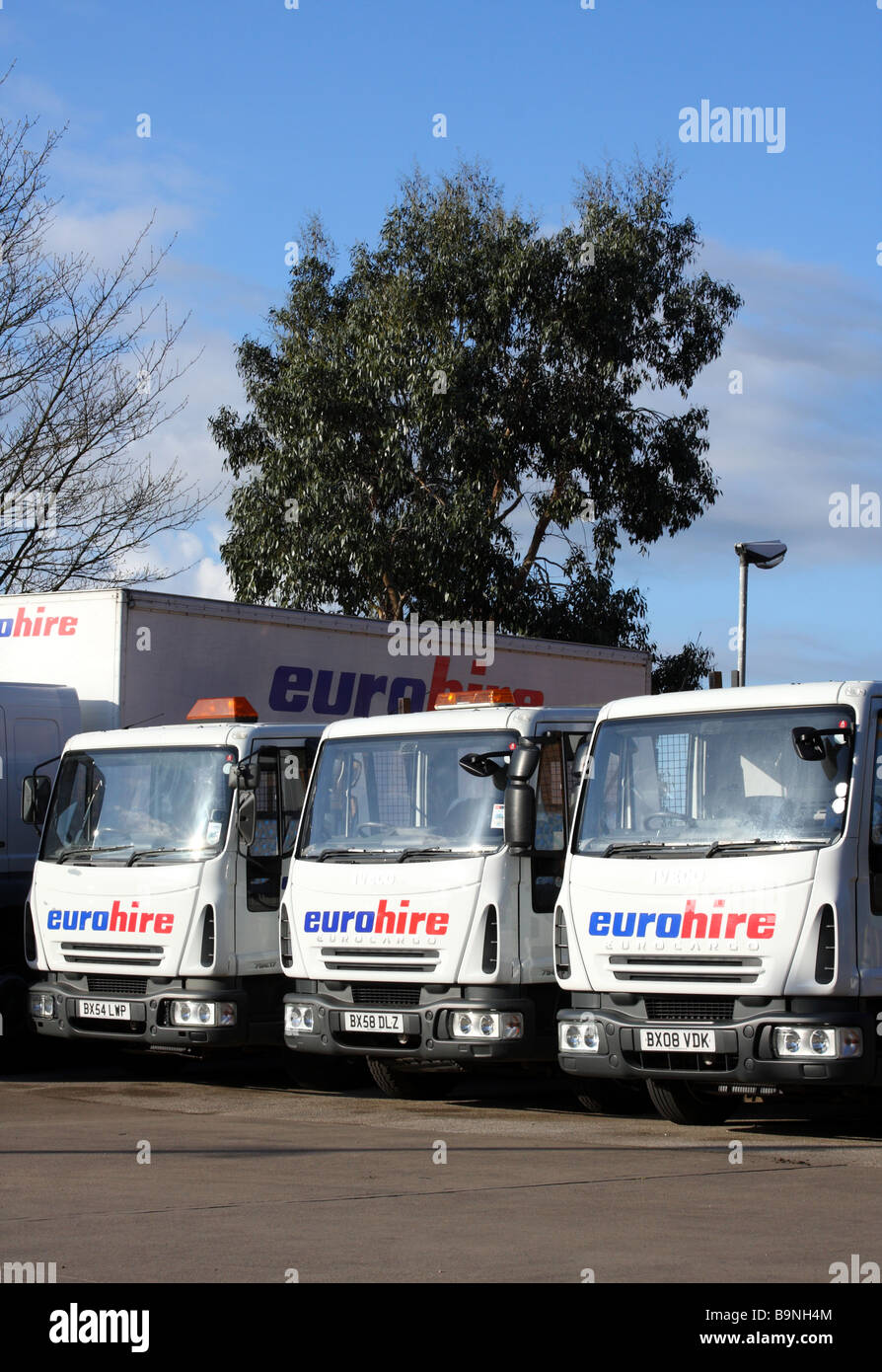 Eurohire commercial vehicle hire. Stock Photo