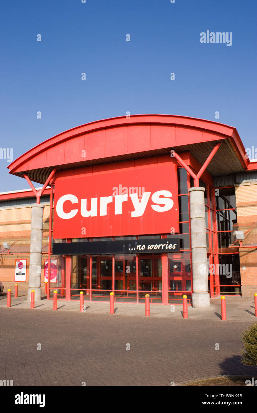 Currys at Blackpool Retail Business Park Lancashire Stock Photo