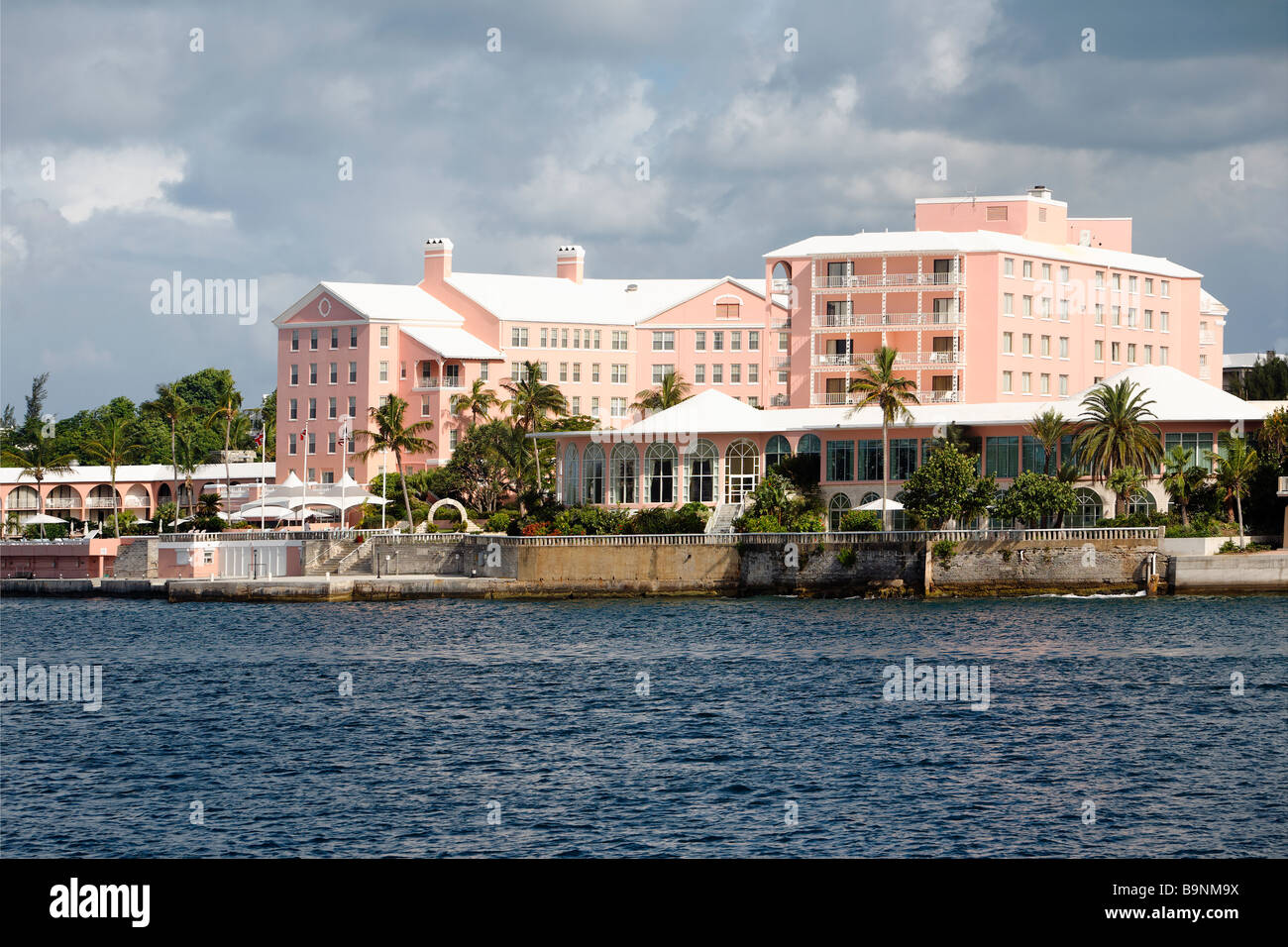 Bayside View of The Hamilton Fairmont Princess Hotel Hamilton Bermuda Stock Photo