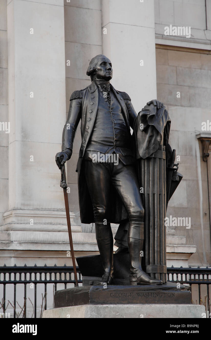 washington statue trafalgar square hires stock photography and
