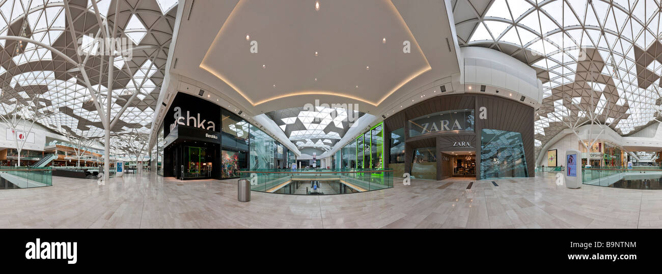 360 Degree panorama of the interior of the Westfield Shopping Centre in Shepherds  Bush West London Stock Photo - Alamy