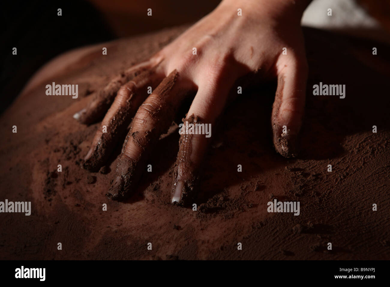 Chocolate Massage Stock Photos & Chocolate Massage Stock Images Alamy