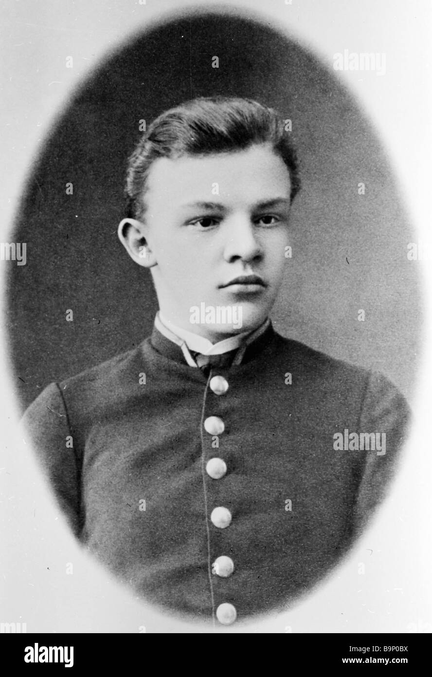 Vladimir Ulyanov Lenin when he graduated from Gymnasium 3 Stock Photo ...
