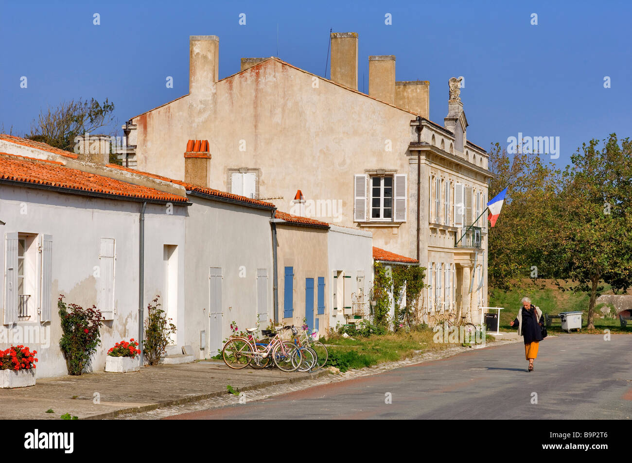 France, Charente Maritime, Ile d'Aix, burg, Musee Napoleonien (Napoleonian Museum) in Rue France, Charente Maritime, Ile d'Aix, burg, Musee Napoleonien (Napoleonian Museum) in Rue