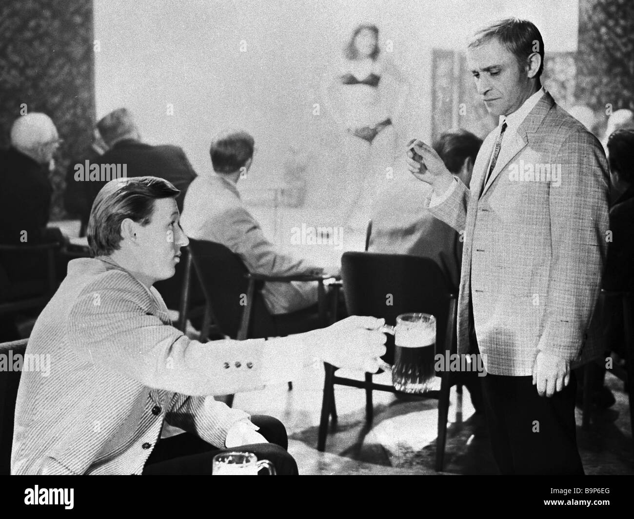 Roland Bykov right as Savushkin in the film The Dead Season filmed at ...
