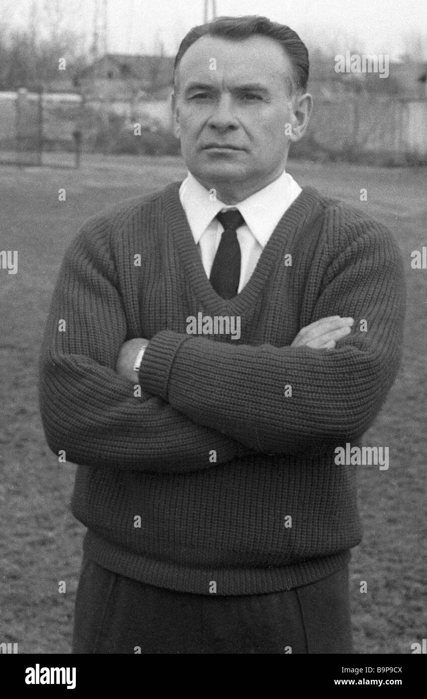 Konstantin Beskov Senior Coach of the Dynamo Moscow football team Stock