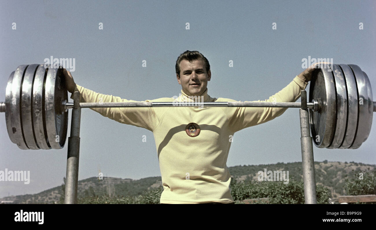 World weight lifting record holder Jaan Talts Stock Photo Alamy