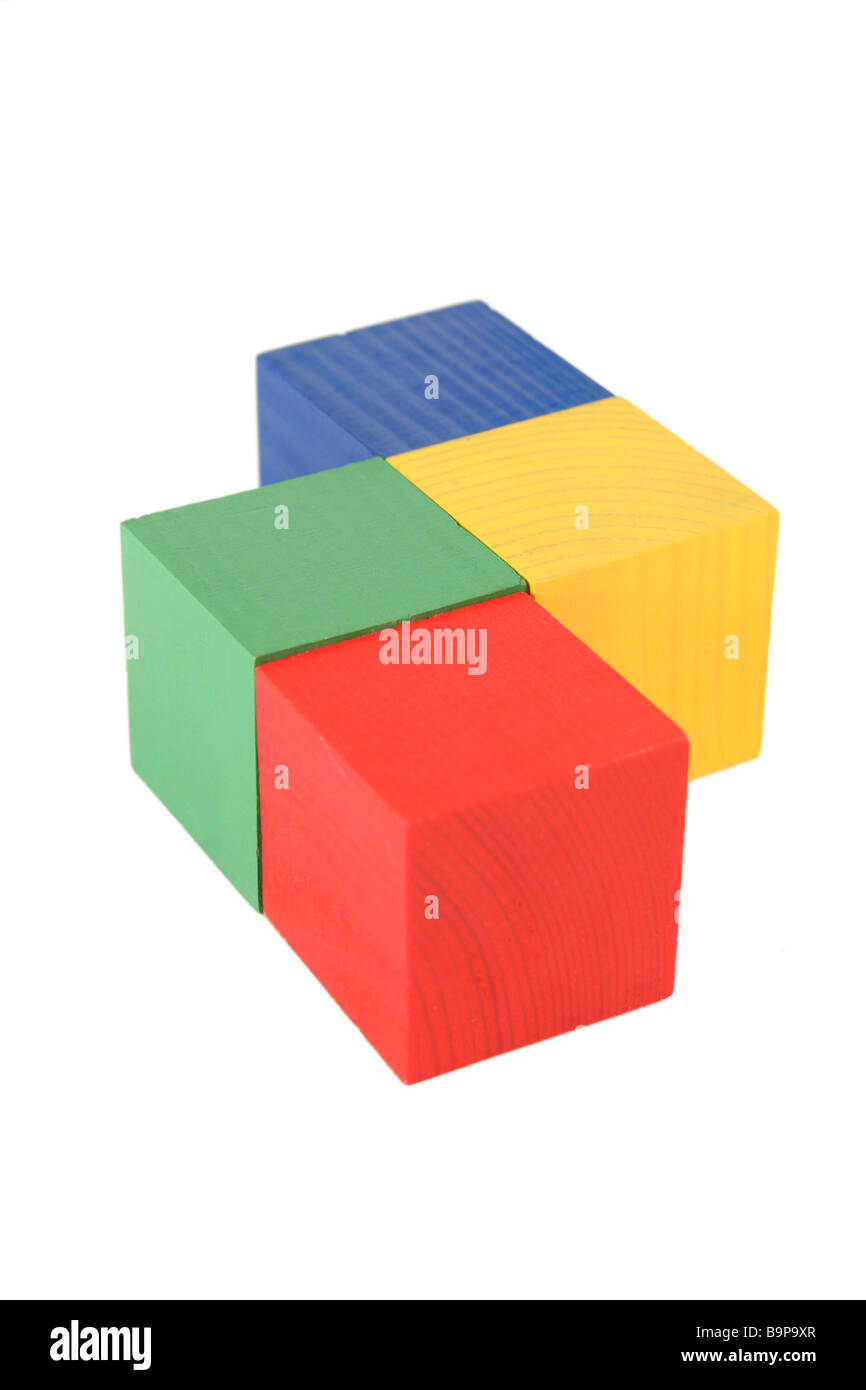 wood toy cubes Stock Photo Alamy