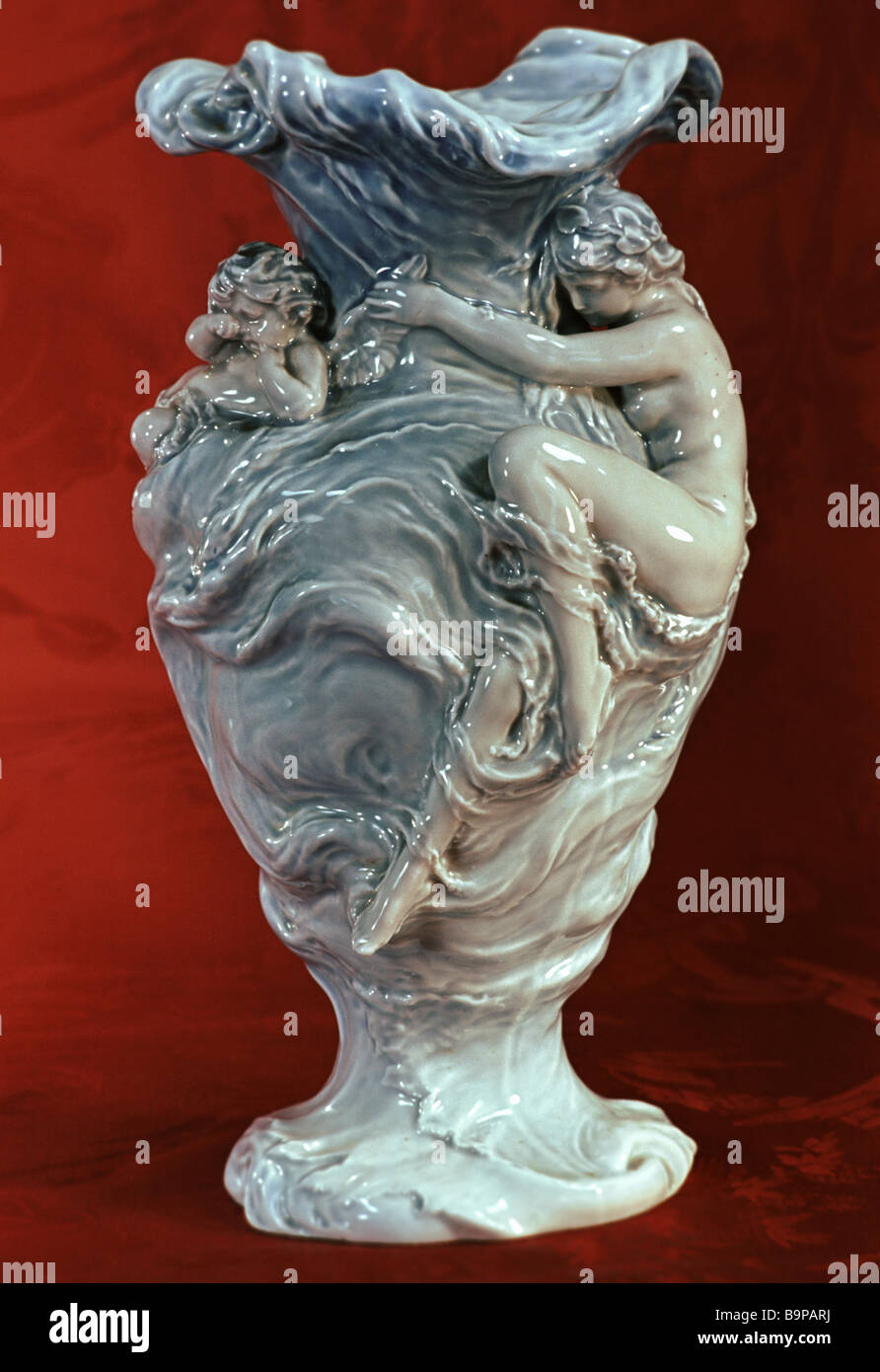 The Wave vase was made at the Royal Porcelain Works in St Petersburg