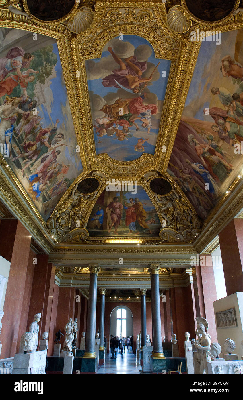 France, Paris, Louvre Museum, Room 23, Roman Art Stock Photo
