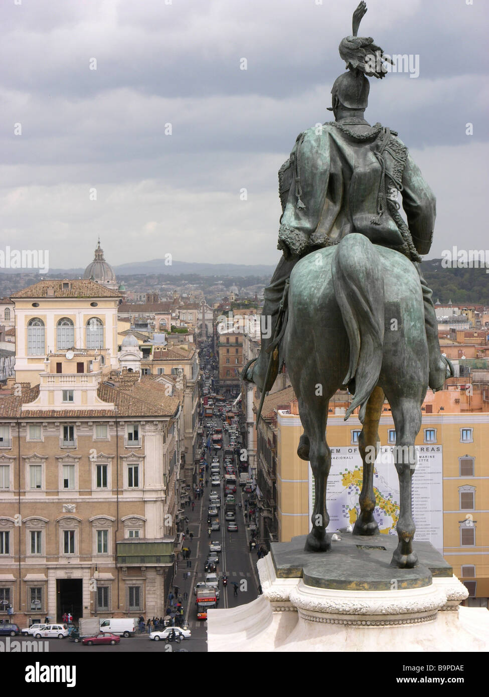 Monument rider Rome Stock Photo - Alamy