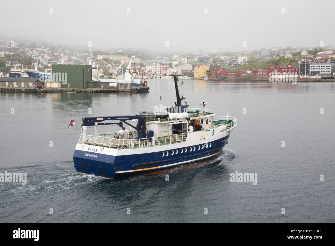 Passenger ferry Torshavn Färöarna Faroe Islands Nordic countries Stock Photo