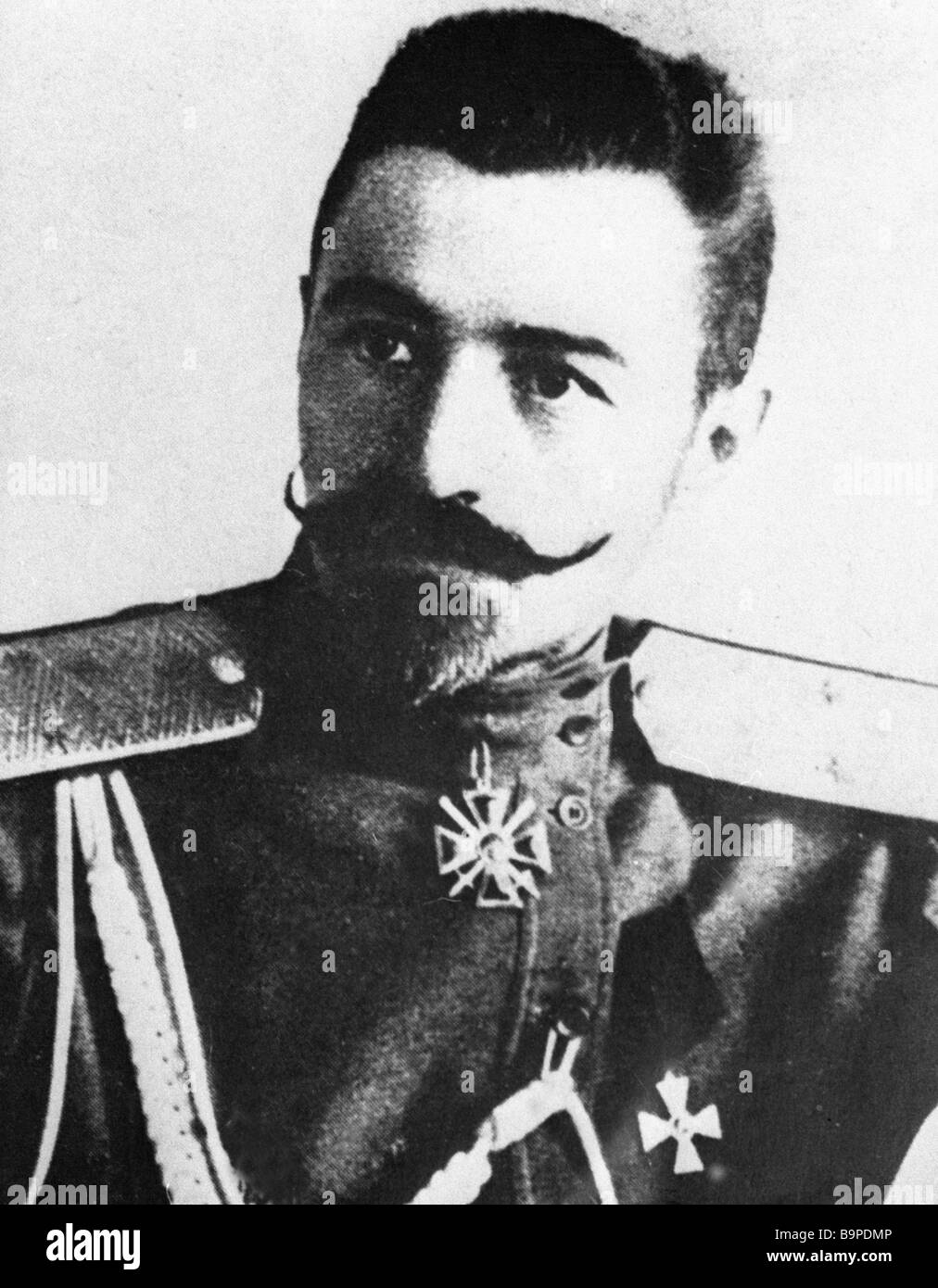 Russian Army General Sergei Markov 1878 1917 Stock Photo Alamy