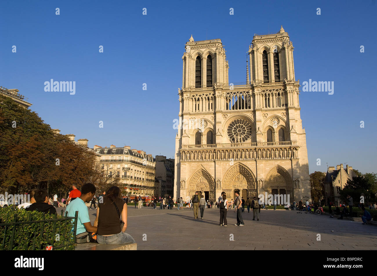 France, Paris, Ile de la Cite, Notre Dame Cathedral Stock Photo Alamy