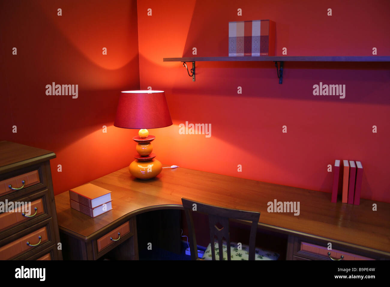 writing desk interior Stock Photo Alamy