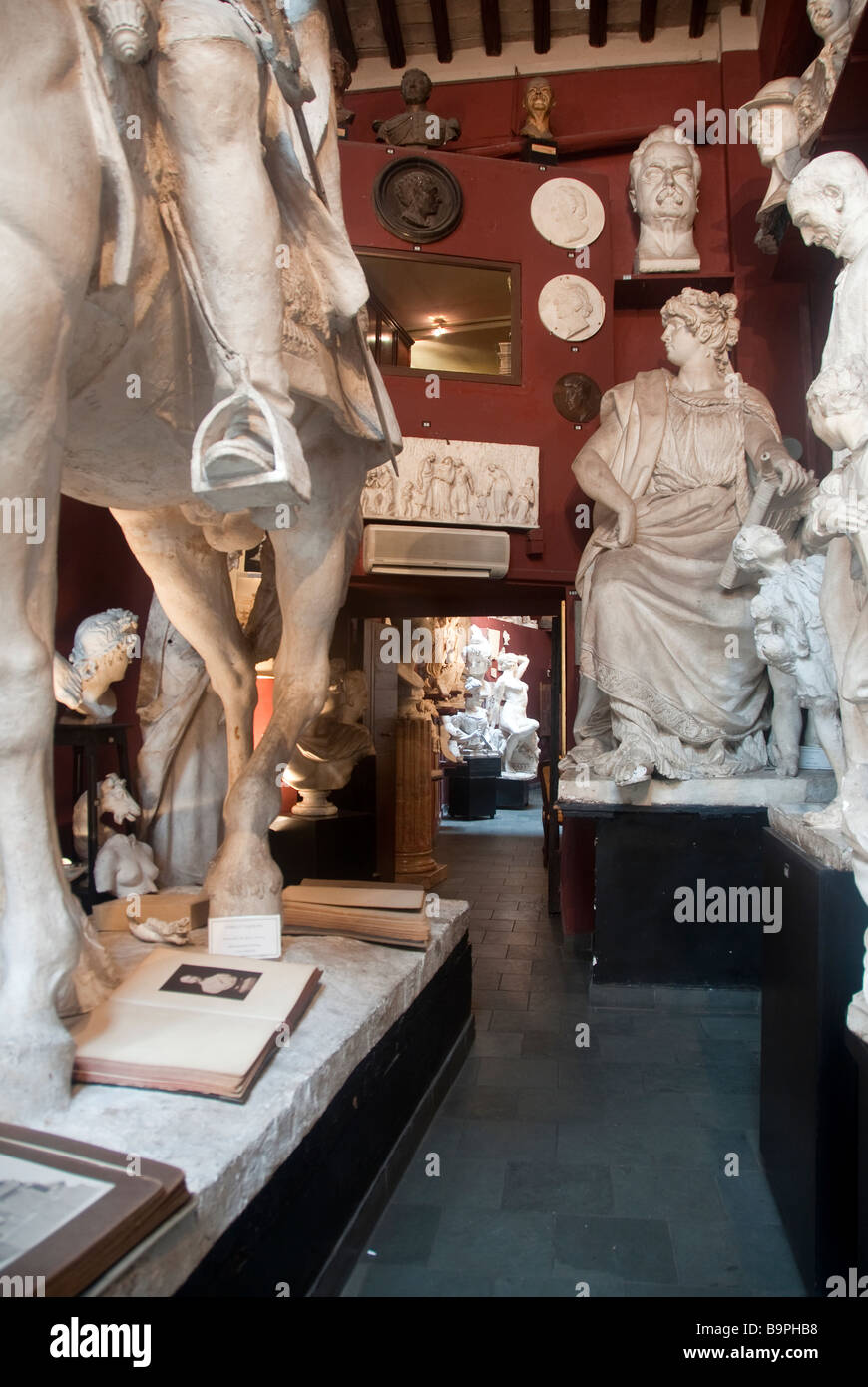 Canova-Tadolini Museum and now a cafe featuring the plaster casts of the 19th century sculptor Canova and Adamo Tadolini Stock Photo