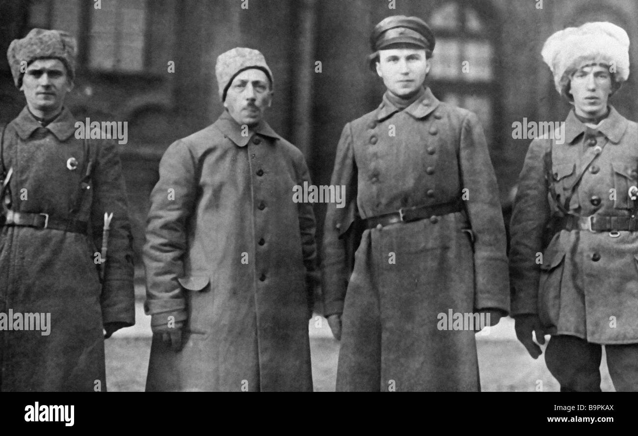 Commanders of special forces during the defense of Petrograd against ...