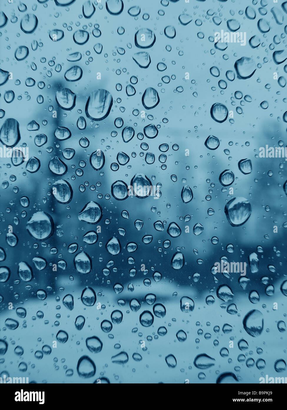 Rain drops on glass Background Stock Photo - Alamy