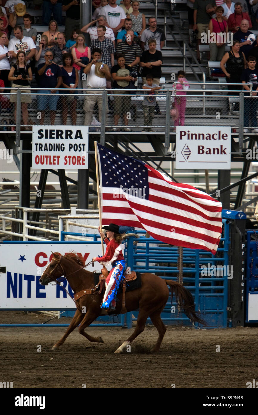 Cody Nite Rodeo Wyoming USA Stock Photo Alamy