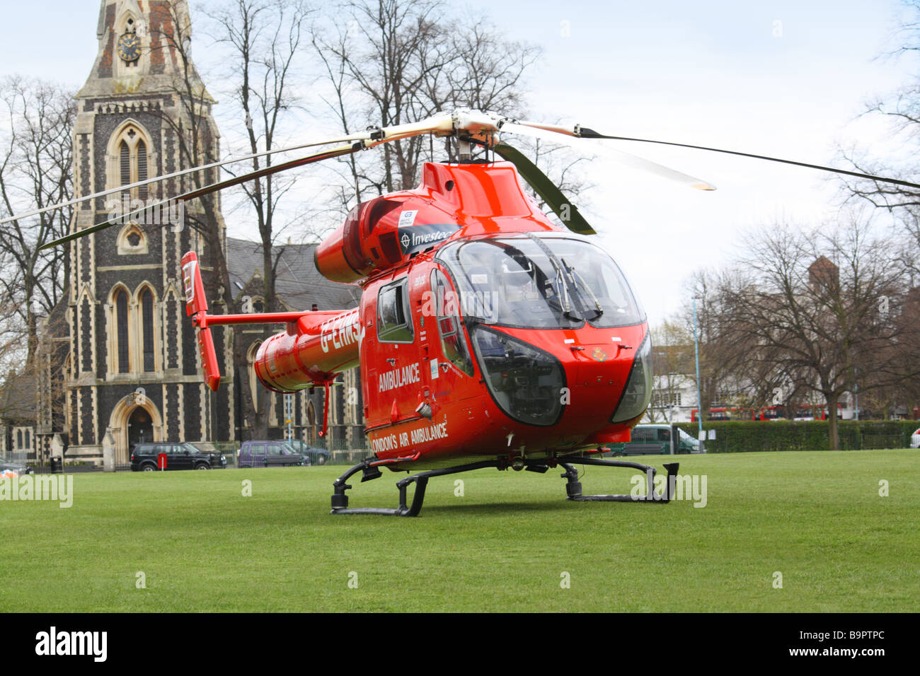 Virgin London Air Ambulance Stock Photo Alamy