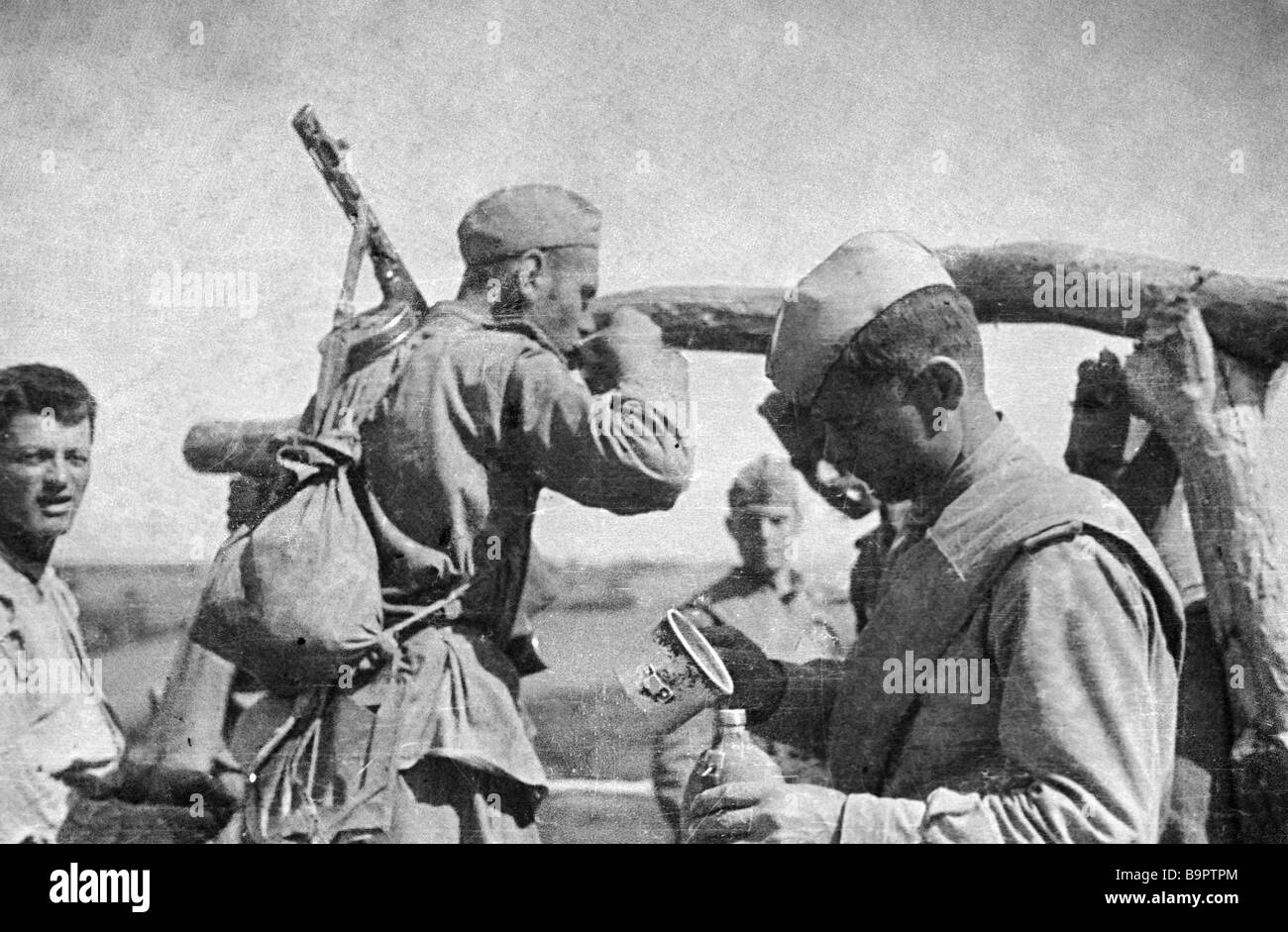 Soldiers Drinking Water High Resolution Stock Photography and Images ...