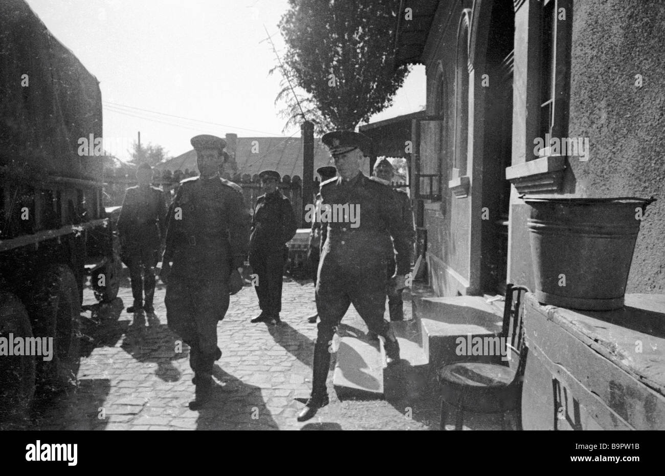 Romanian dictator Ion Antonescu arrested Stock Photo