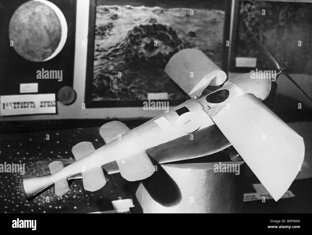 Engineer Friedrich Zander made this spacecraft model for