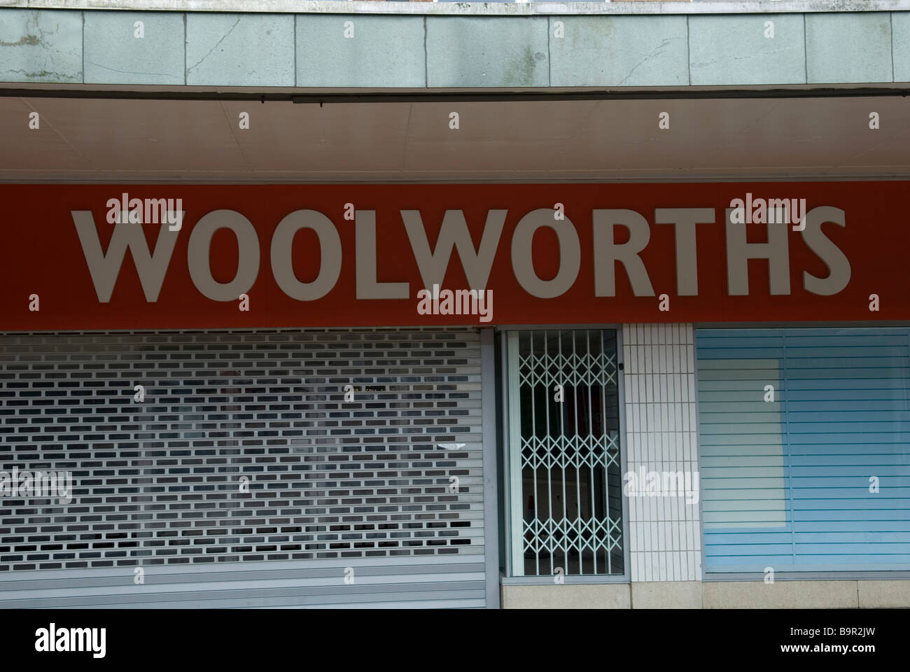 Closed Woolworths Store in Coventry City Centre Stock Photo