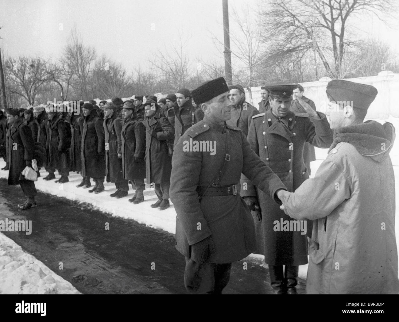 British and American prisoners of war liberated by the Soviet Army ...