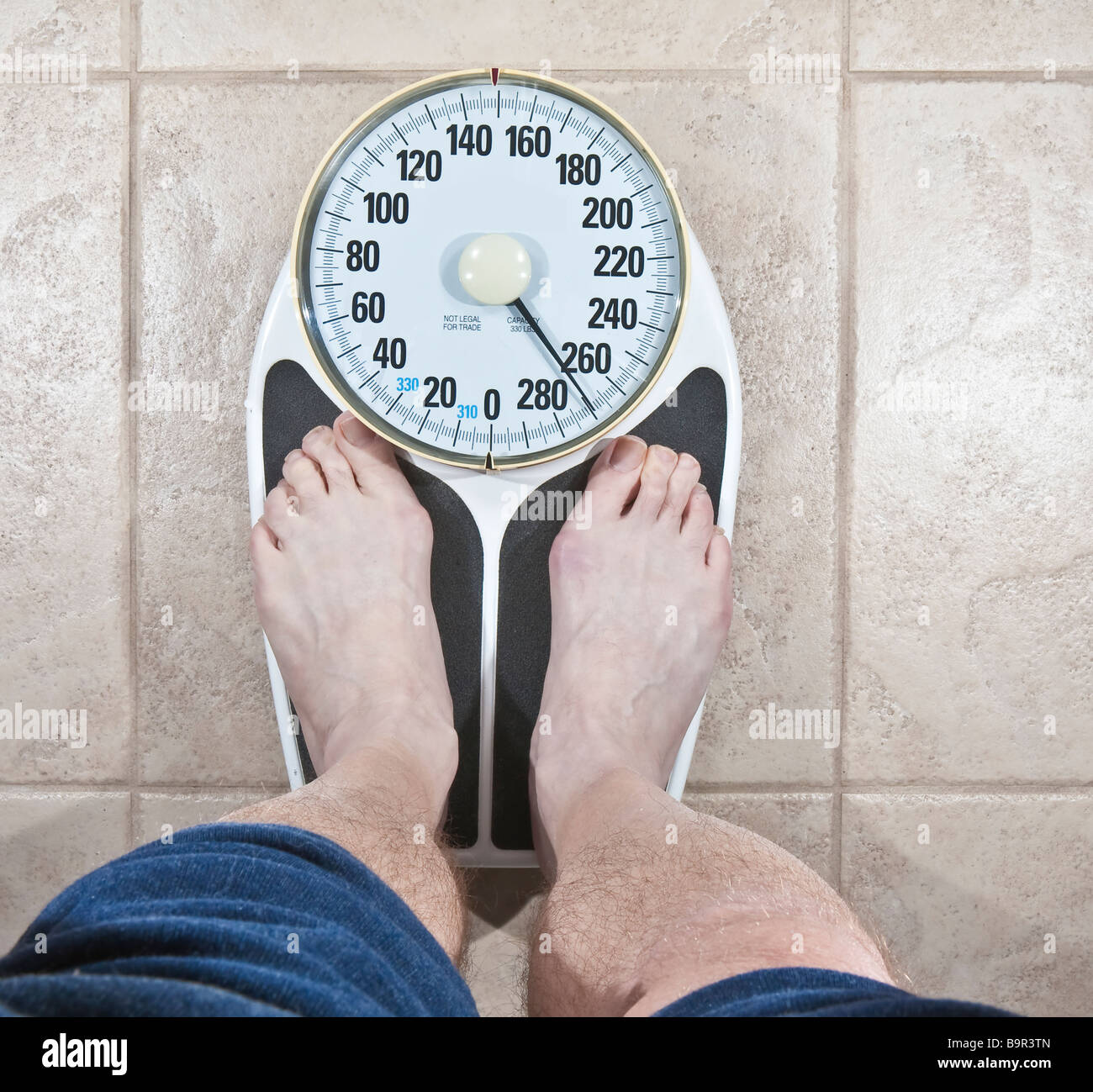 Human Foot On Weighing Scale Stock Photo - Alamy