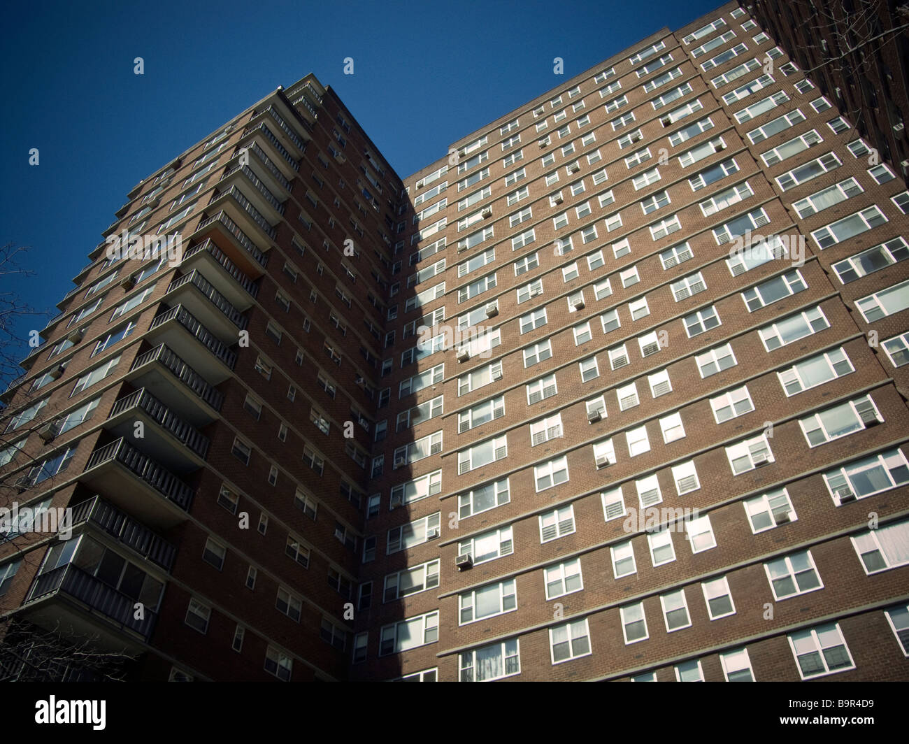 An apartment building in New York on Saturday March 21 2009 Richard B Levine Stock Photo