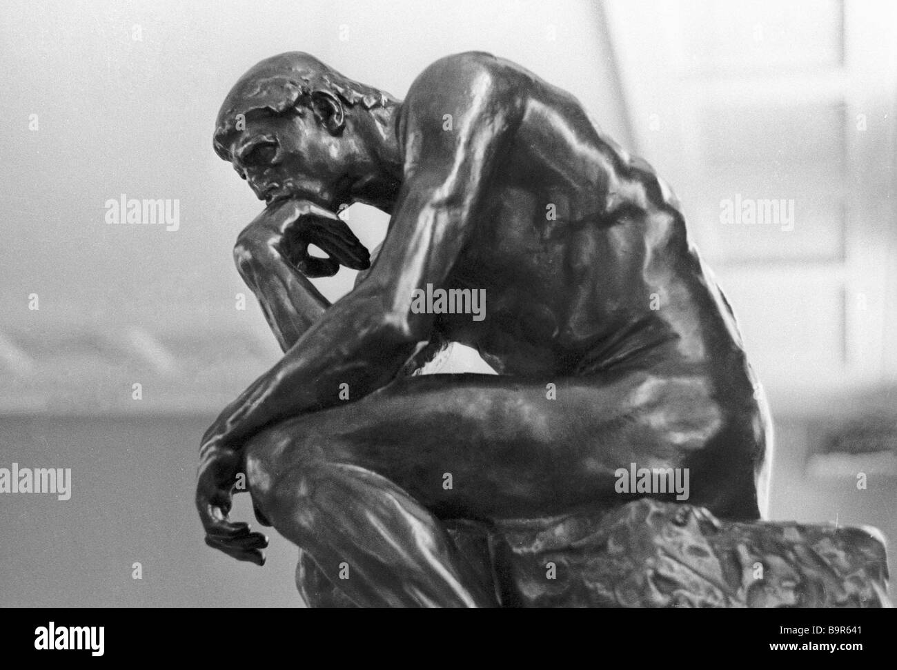 Auguste Rodin s sculpture The Thinker bronze 1880 from exhibition Rodin ...