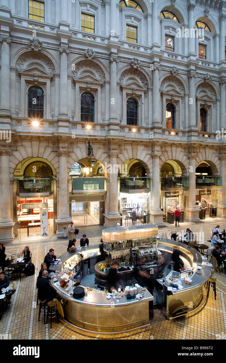 United Kingdom, London, the City, Royal Exchange Grand Cafe and Bar (Conran group) Stock Photo