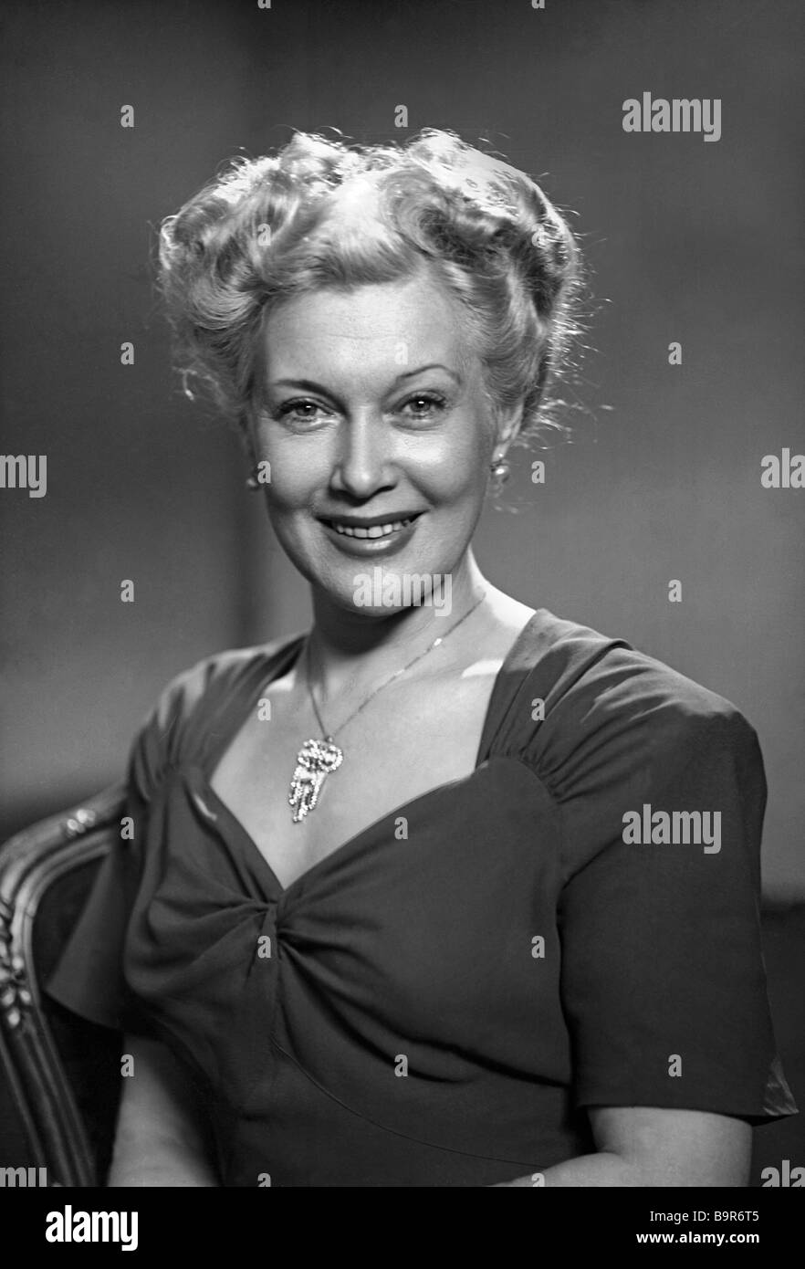 The U S S R People s Artist Lyubov Orlova 1902 1975 Stock Photo - Alamy