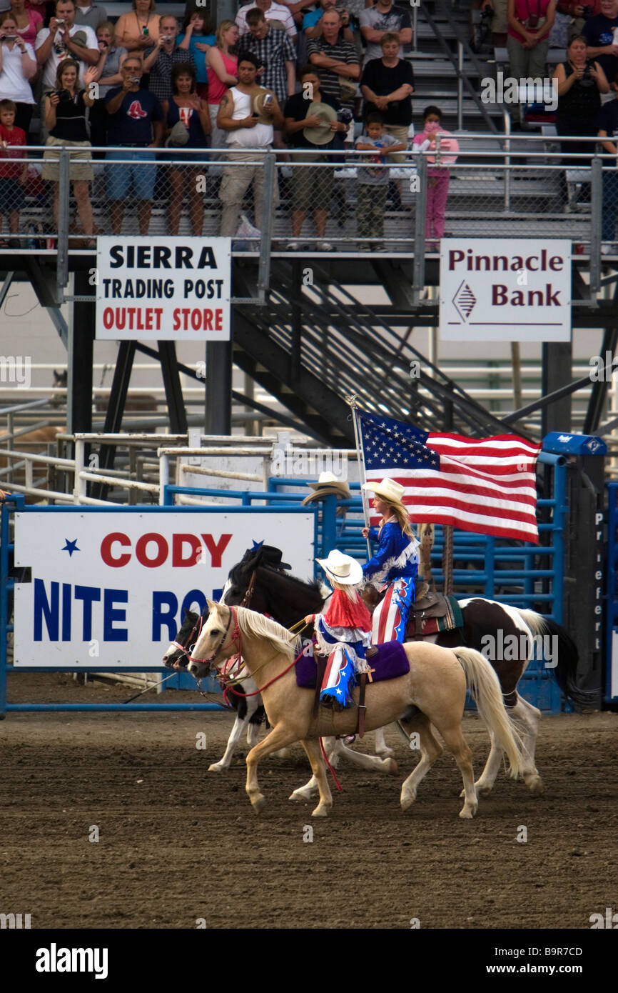 Cody Nite Rodeo Wyoming USA Stock Photo Alamy