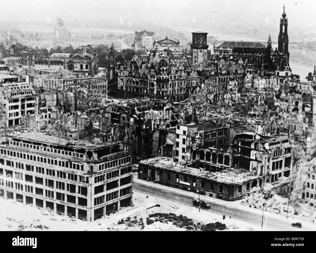 Dresden is still in ruins after the war 1951 Stock Photo - Alamy