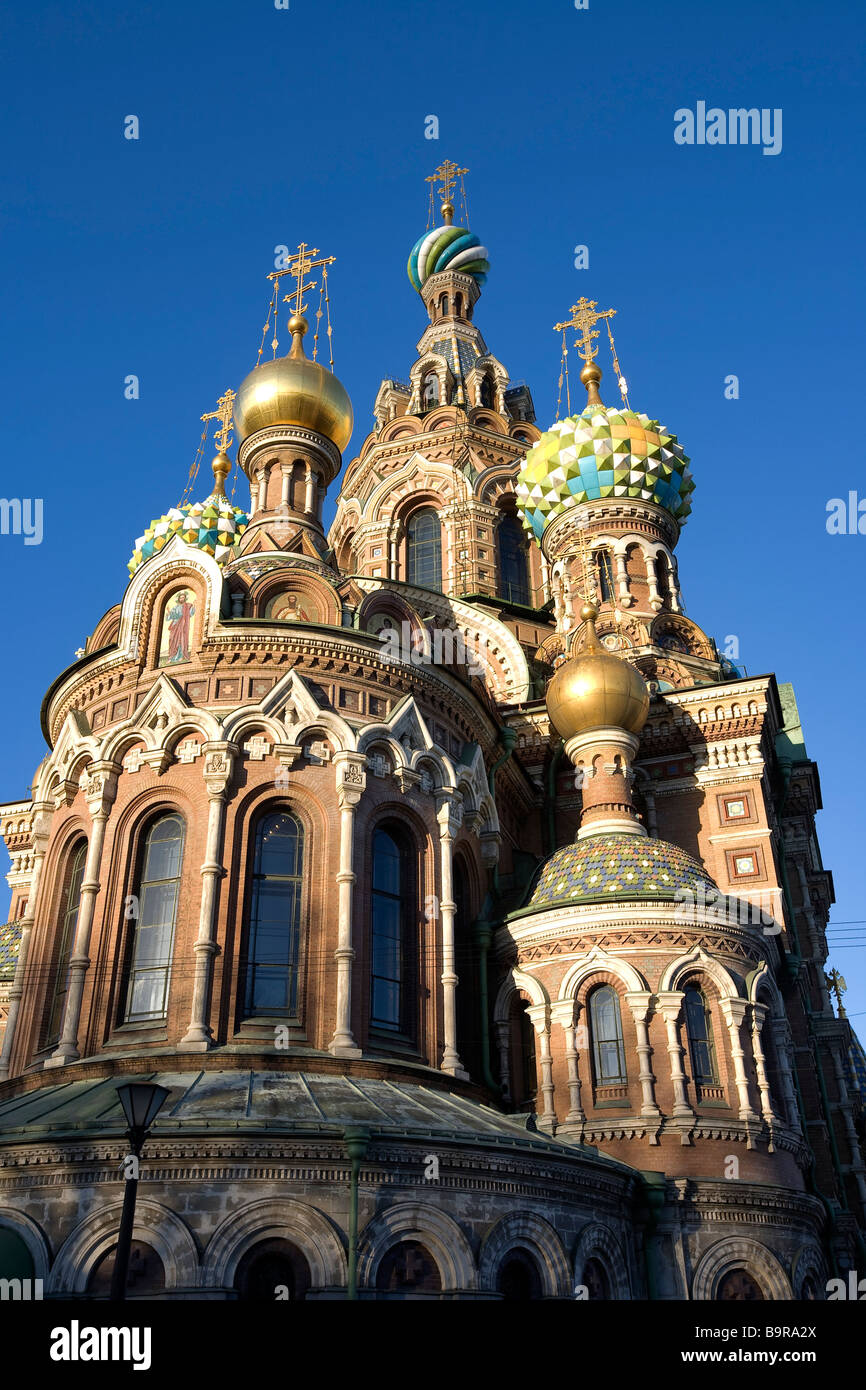 Russia, Saint Petersburg, Church of the Savior on Spilled Blood, classified as World Heritage by UNESCO Stock Photo