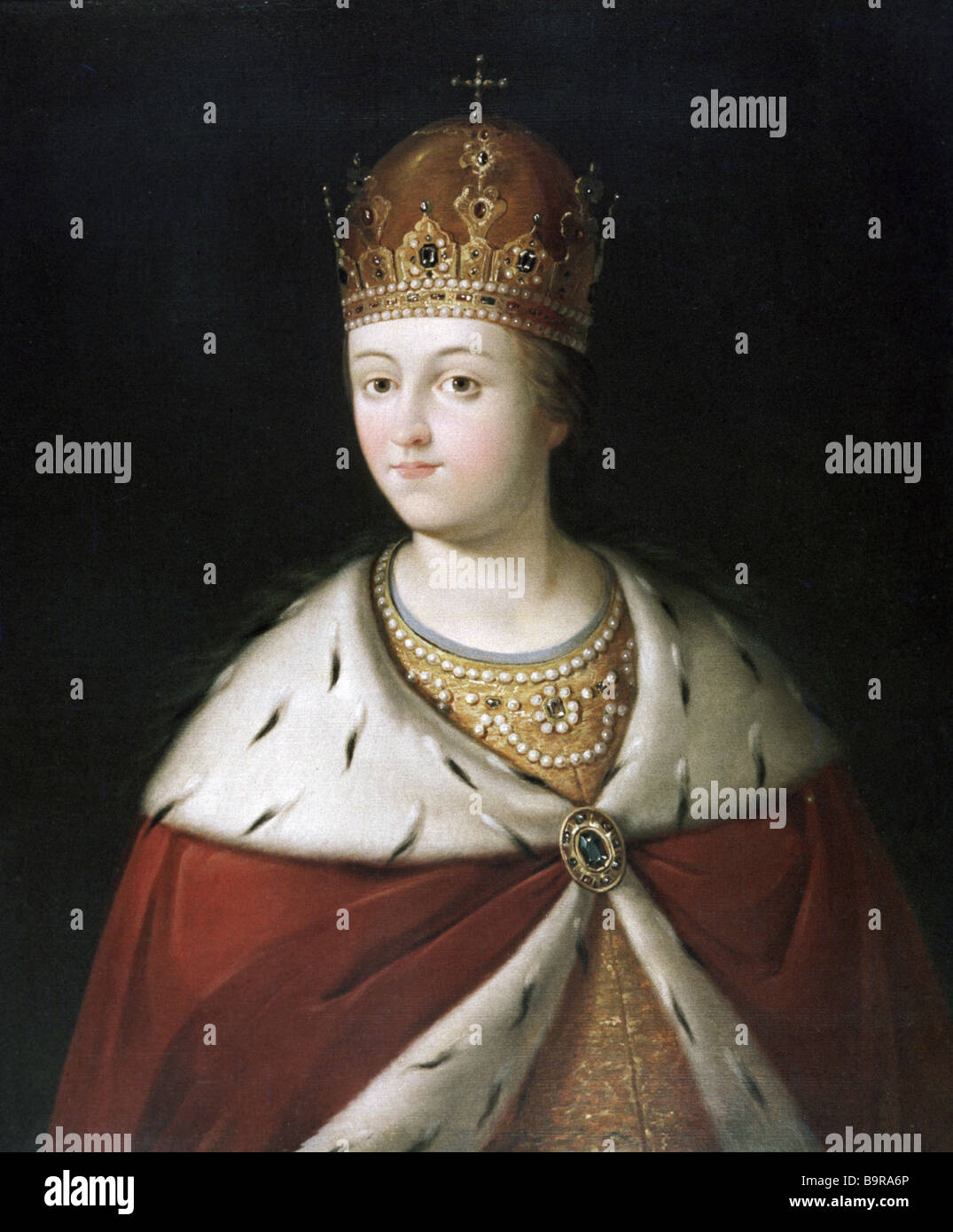 The Ruling Princess Reproduction of the picture Ruling Princess Sofia painted by an unknown ...