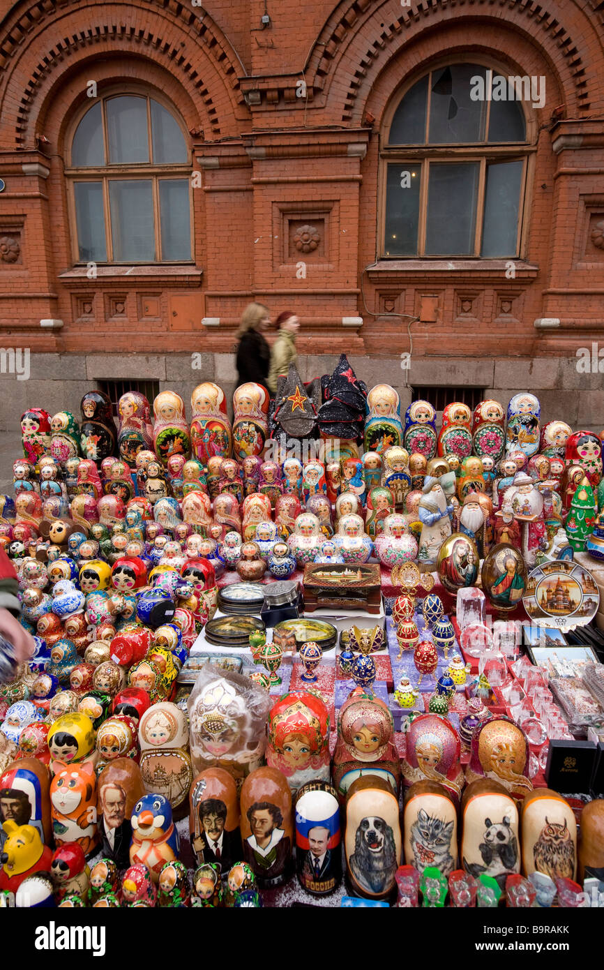 Russia, Moscow, gift shop, the matrechka, Russian dolls Stock Photo Alamy