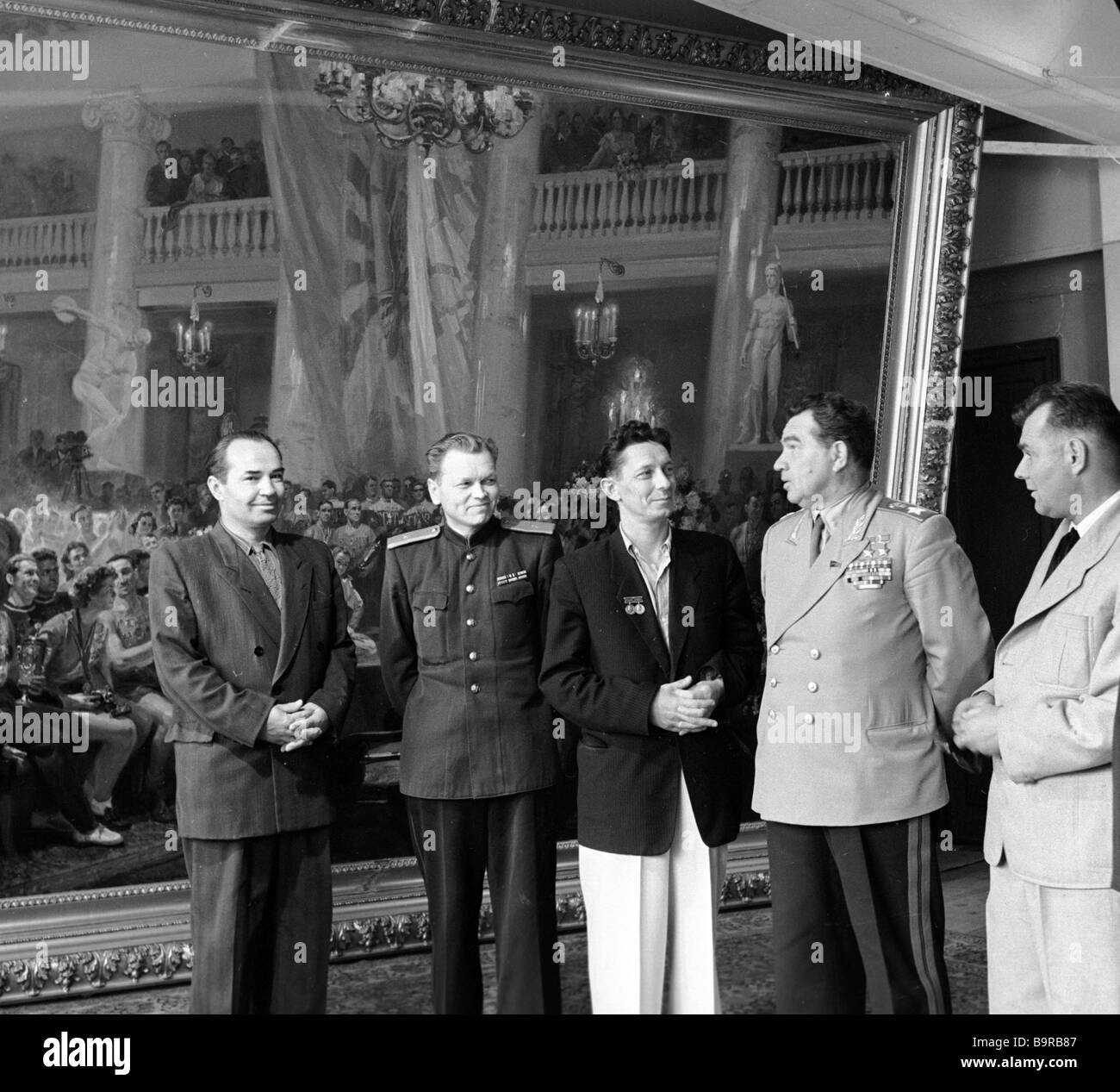 Marshal of the Soviet Union Vasily Chuikov second right among Stock ...