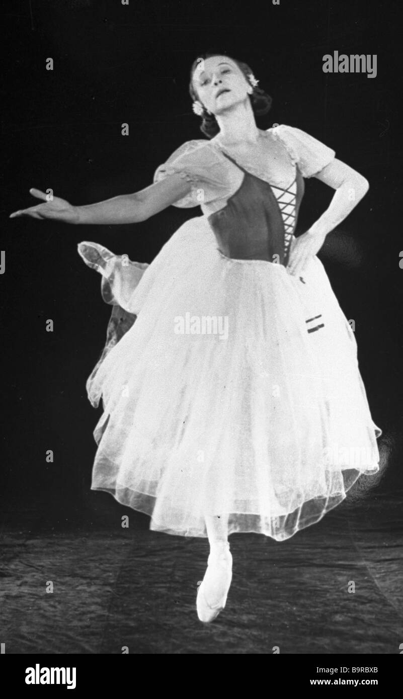 People s Artist of the U S S R Galina Ulanova as Giselle in the ballet  Giselle Stock Photo - Alamy