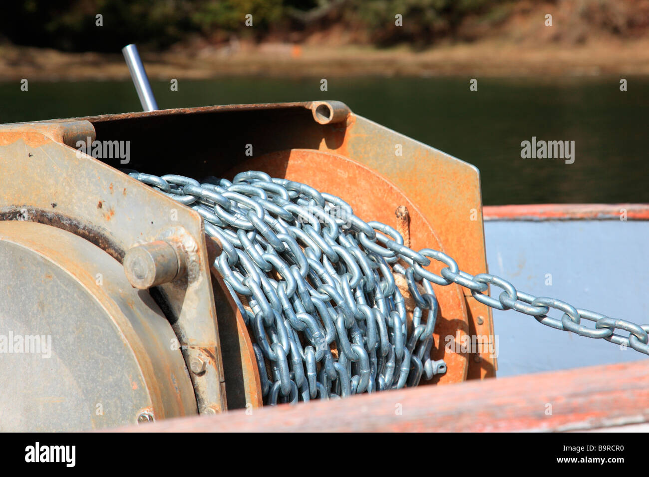anchor chain Stock Photo