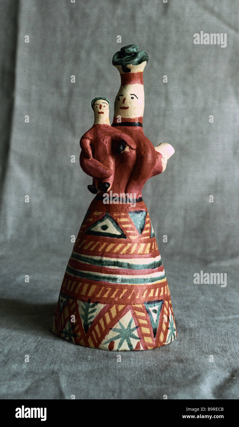 Filimonovo clay figurines Stock Photo