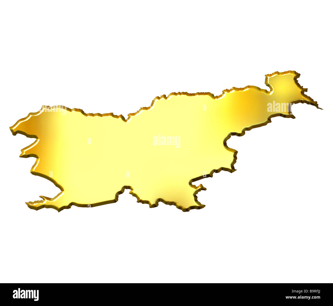Slovenia white map hi-res stock photography and images - Alamy